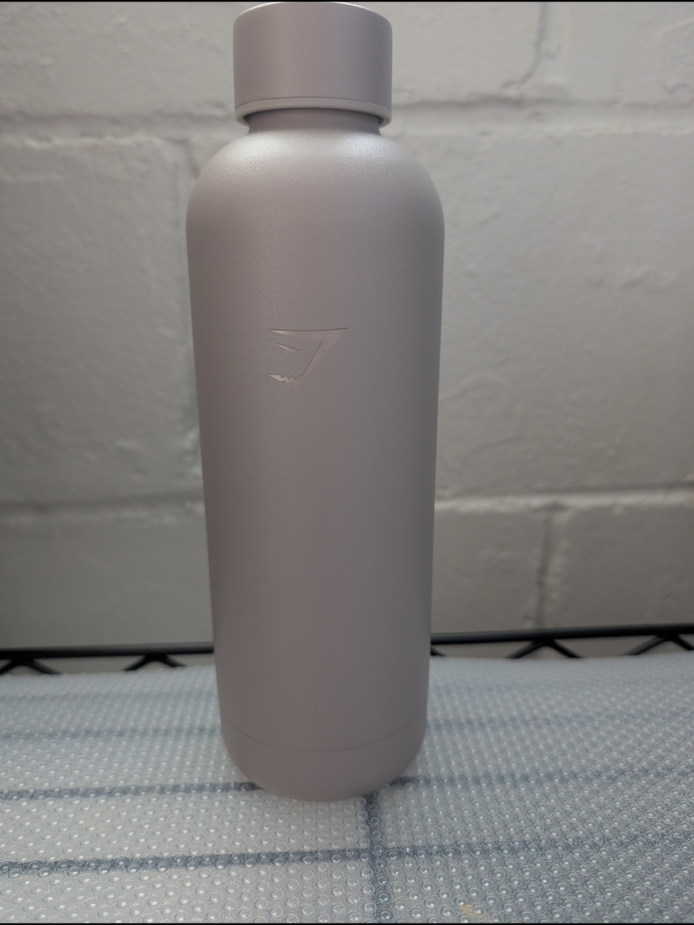 Gymshark Stainless Steel Water Bottle in Taupe